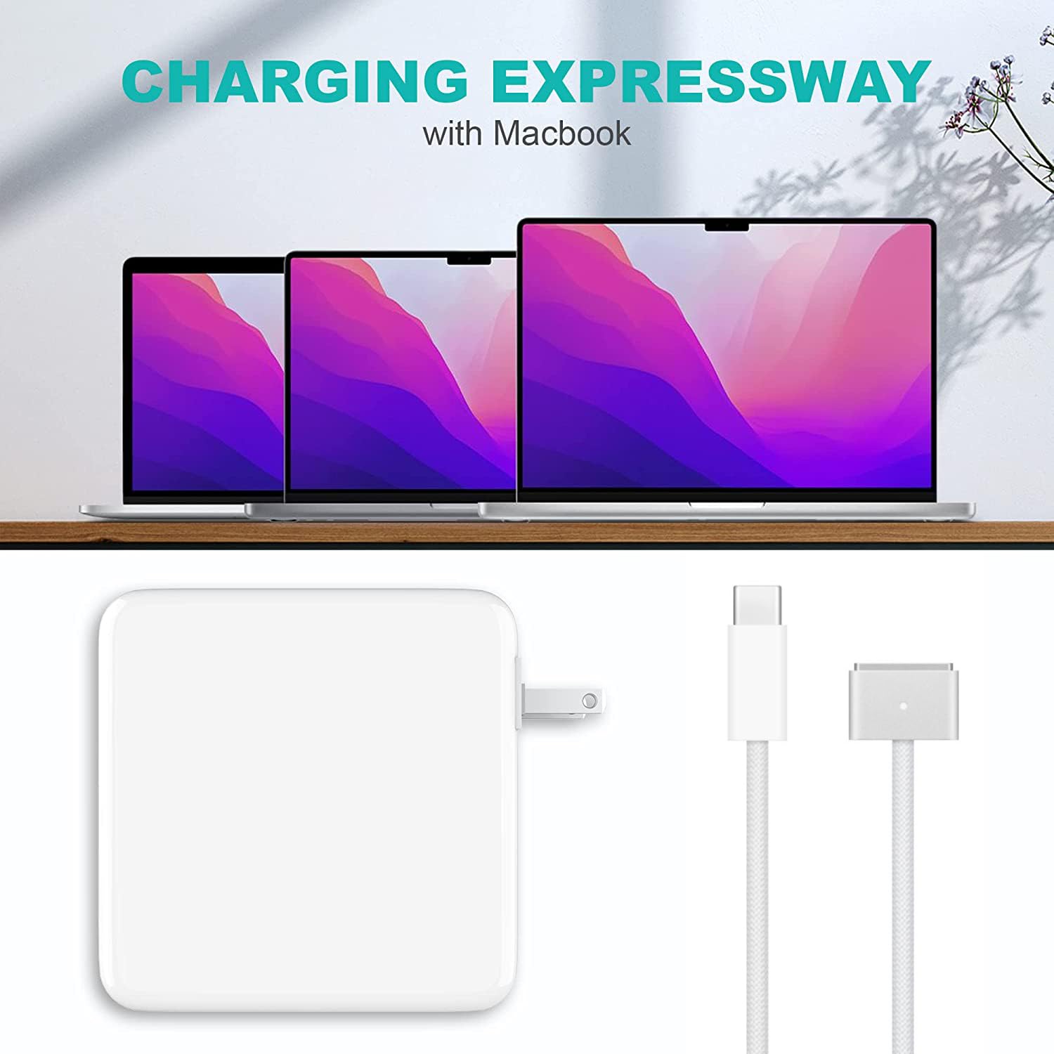 Charger for Mac Book Pro 16,14 Inch/Mac Book Air 15,13 Inch M3/M2